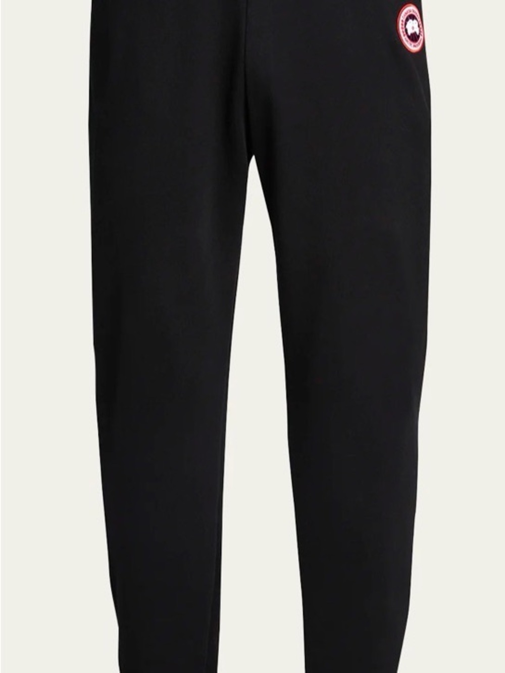 Canada Goose Black Jogger Pants with Logo Patch